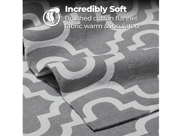 Superior Printed 100% Brushed Cotton Flannel Sheet Set