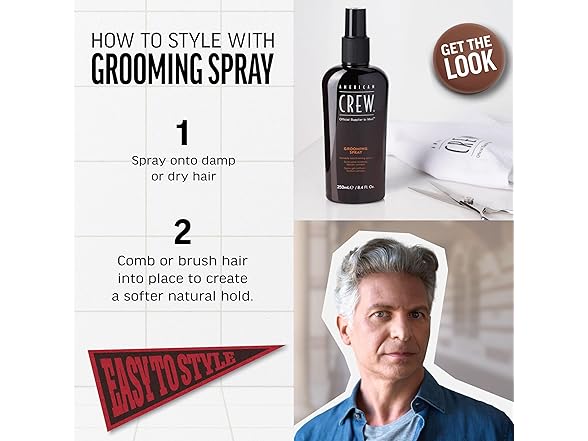 3Pk American Crew Men's Hair Spray