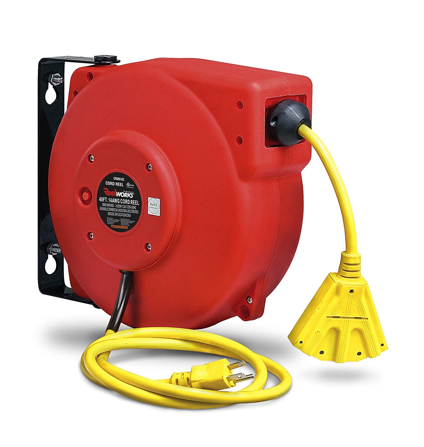 ReelWorks Extension Cord Reel 40' 14AWG - Gallery 9