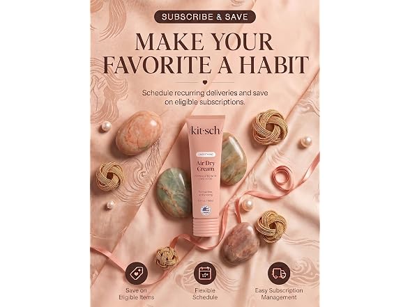 Kitsch Smoothing Air Dry Cream With Castor Oil