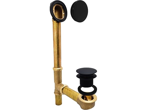 Westbrass 14in Waste Overflow Tip-Toe MB