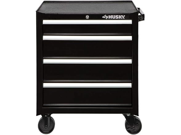 Husky 26 in. W 4-Drawer Rolling Cabinet