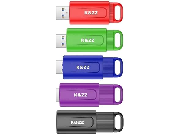 K&ZZ 32GB USB 3.0 Drives, 5-Pack