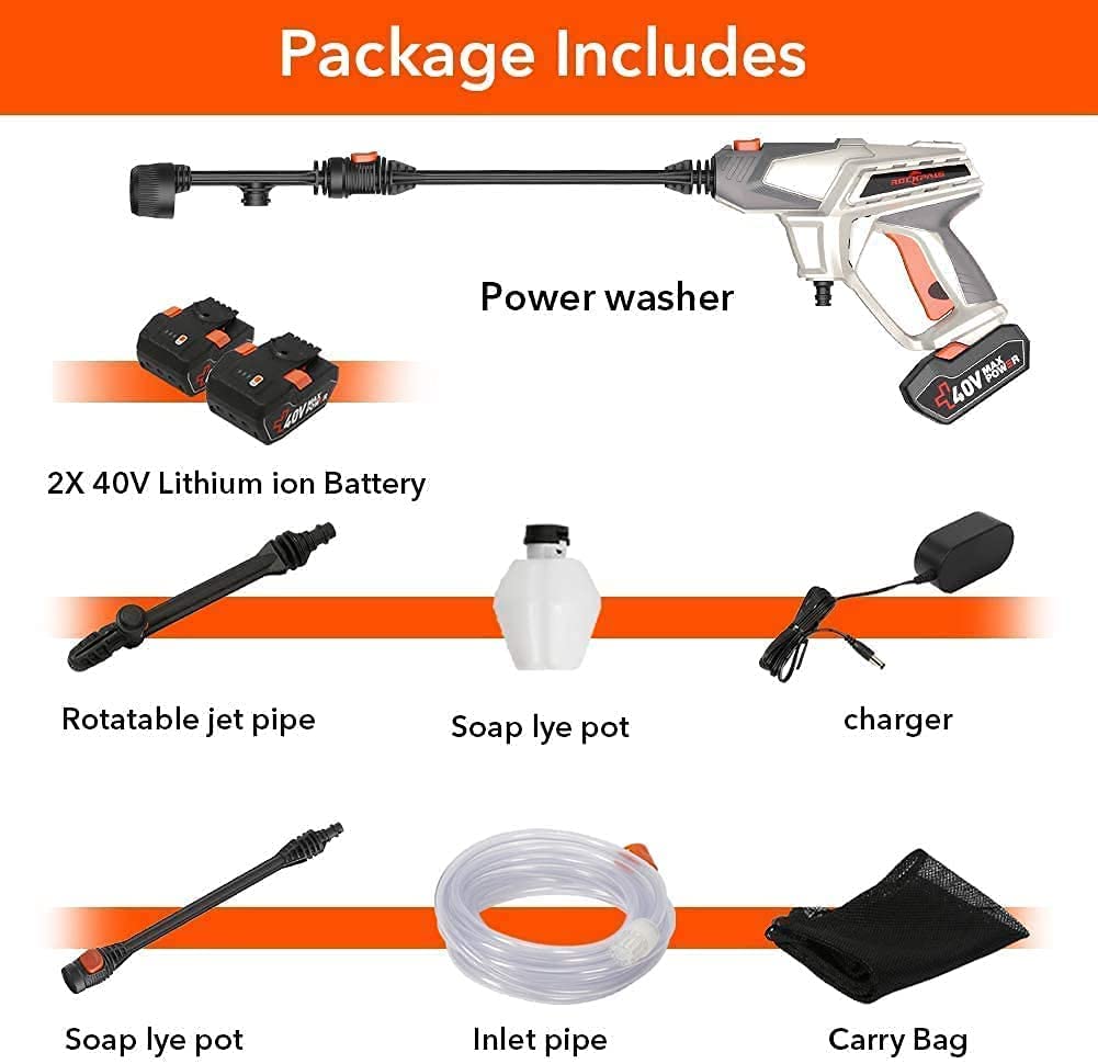 ROCKPALS Cordless Pressure Washer (Open Box) - Gallery 13