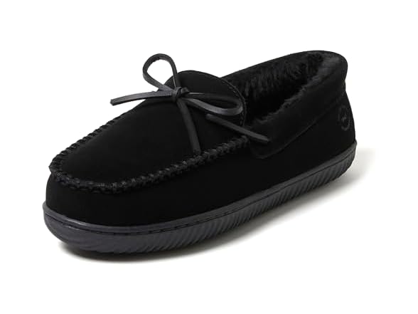 Dearfoams Men's Suede Slip On Moccasin 8,13