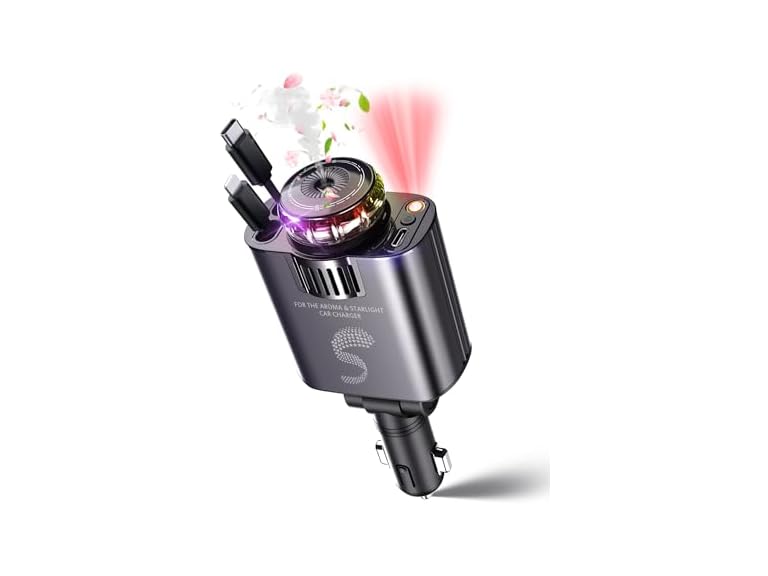 Sozun Retractable USB C Car Charger