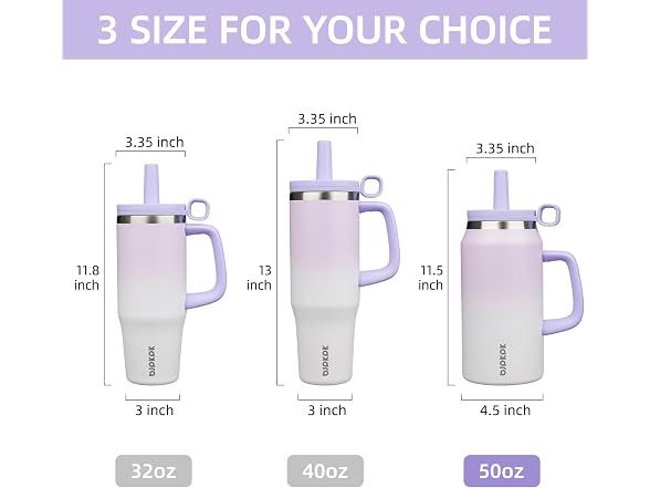 BJPKPK 50 oz Insulated Tumbler Purple Pearl