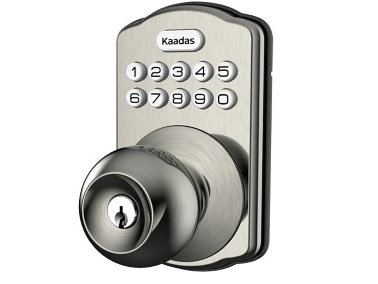 Kaadas KS03 Deadbolt Lock with Keypad Knob Satin Nickel