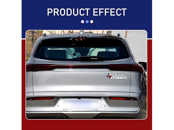 Texas Edition Trunk Decal 2Pcs Silver