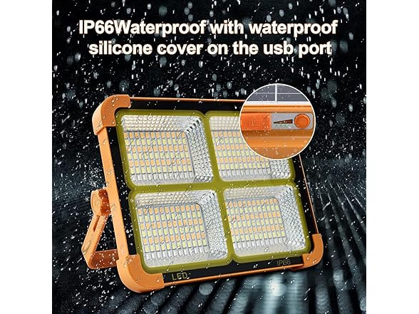 Hakol Portable LED Work Solar Light 100W 1650mAh