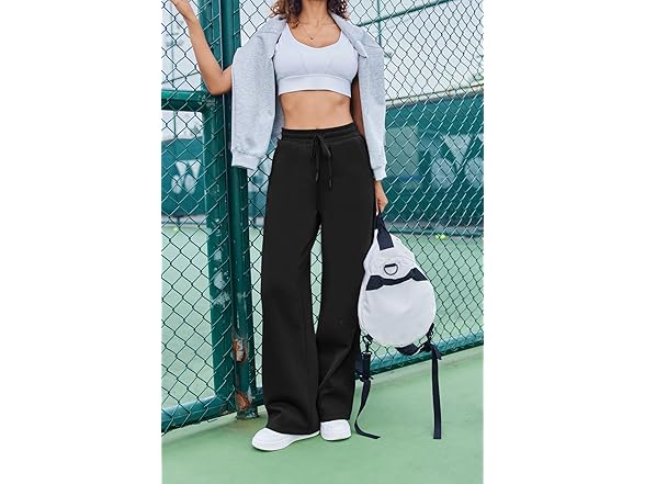 Women’s Fleece Wide Leg Sweatpants