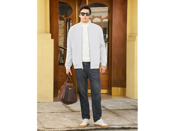 Crysully Men (XL) Lightweight Bomber Jacket Coat