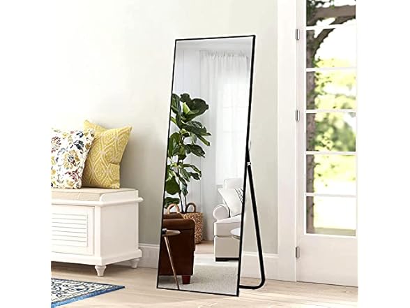 Natsukage Full Length Wall Mirror with Stand
