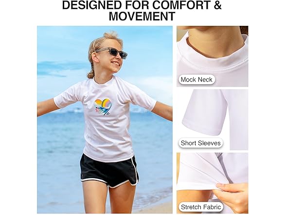 Kanu Surf Jade Rash Guard Girls' UPF 50+ Sun Shirt