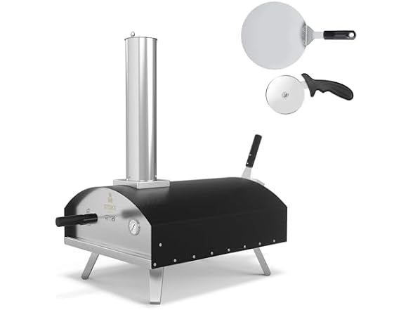 Stoke 13" Wood Pizza Oven W/ Gas Burner