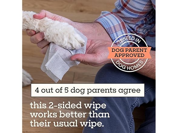 Pet Life Unlimited Dog Paw Wipes, Unscented