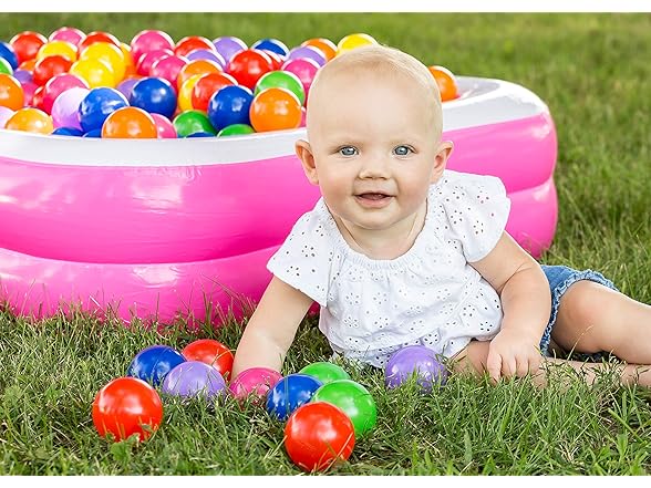 Soft Plastic Kids Play Balls 100-Pack