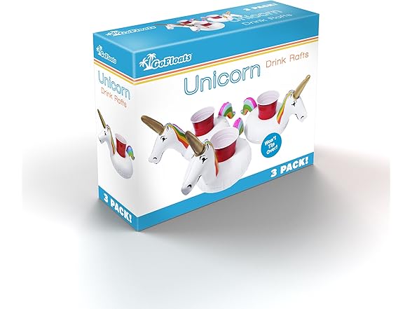 GoFloats Inflatable Drink Holders 3 Pack
