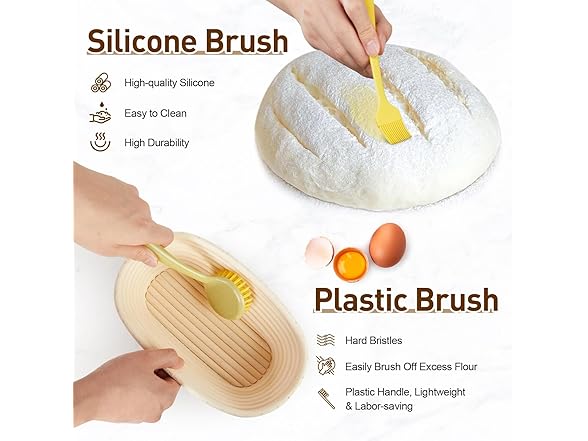 Safotad Oval Banneton Bread Proofing Basket