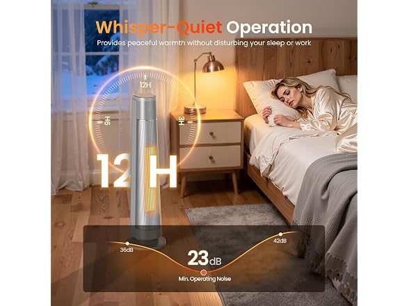FLANUR 1500W Ceramic Smart Space Heater