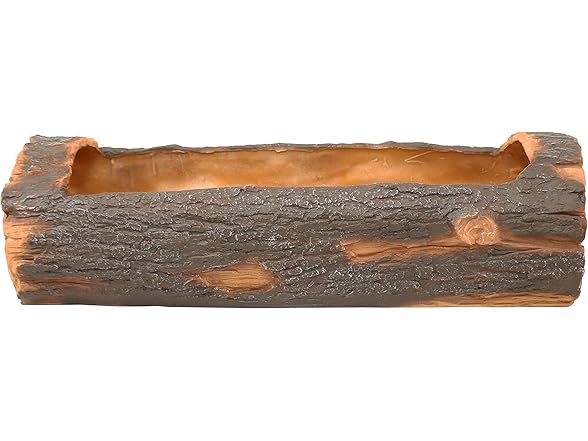 Sunnydaze 35-Inch Polyresin Rustic Log Planter