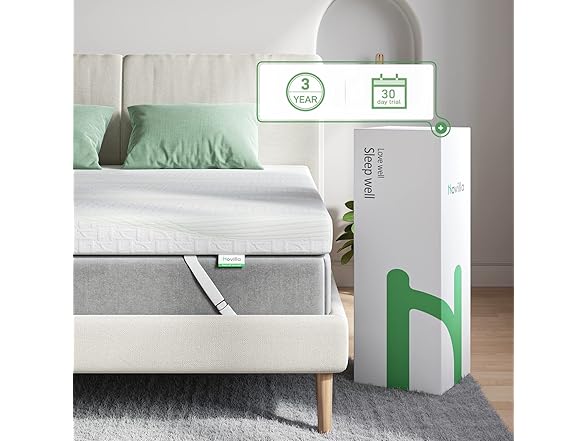 Novilla Memory Foam Mattress Topper King