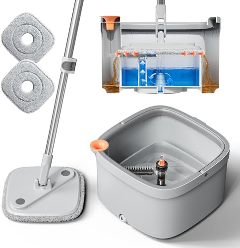 KZKR Spin Mop and Bucket Set