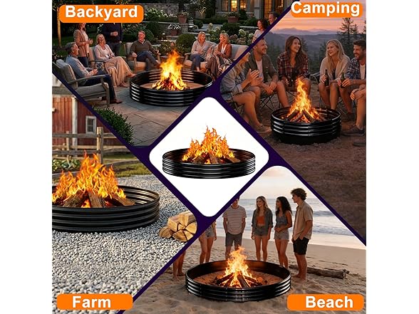 IBGUC Large Fire Pit for Outside