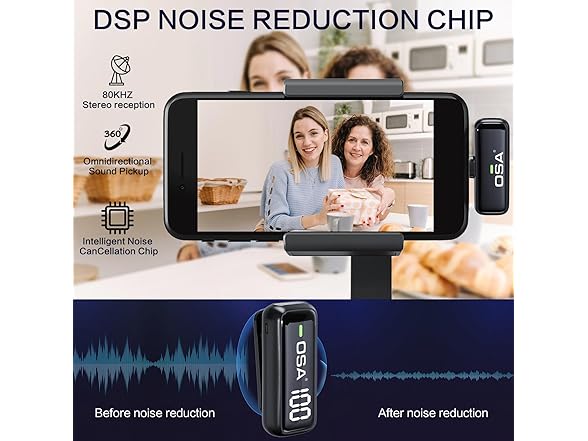 OSA Wireless Lavalier Mic for iPhone