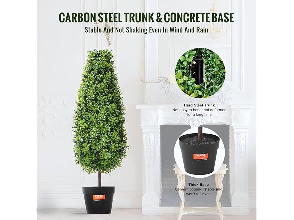 VEVOR Artificial Boxwood Topiary Tree - 36"