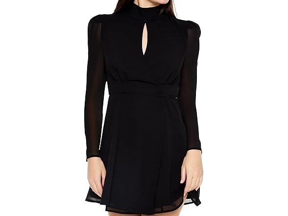 Forever 21 Women (XS) Chiffon Keyhole Mini Dress