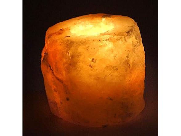 Natural Salt Candle Holder