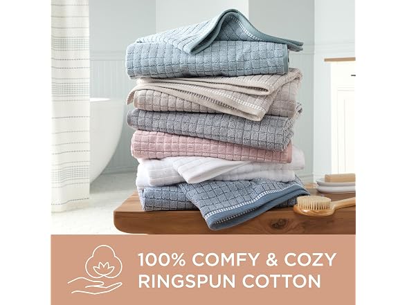 TOWN & COUNTRY EVERYDAY 4-Piece Textured Towel Set