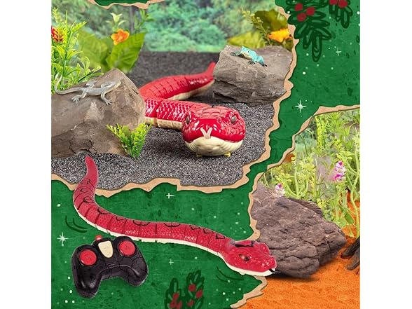 Terra by Battat – Rainbow Boa Infrared Remote Control Snake