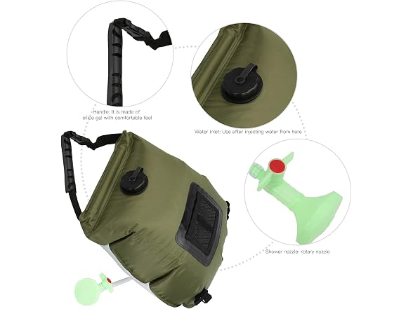 Topyond Portable Outdoor Solar Heated