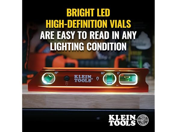 Klein Tools 935RBLT Level 9" Lighted