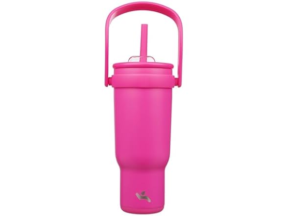 Konokyo 40 oz Tumbler with Handle and Straw, Insulated Travel Mug