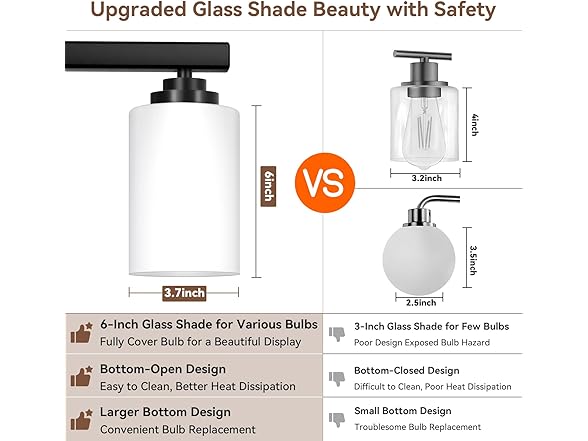 4-Light Bathroom Light Fixtures, 27" Modern Vanity Lights