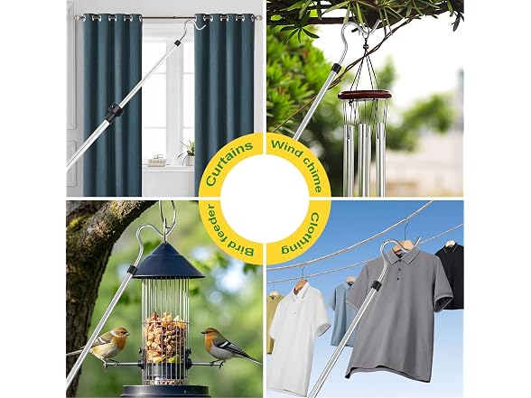 Krimeely Telescoping Clothes Reach Pole