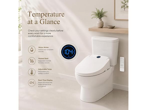 GAICOM Elongated Bidet Toilet Seat
