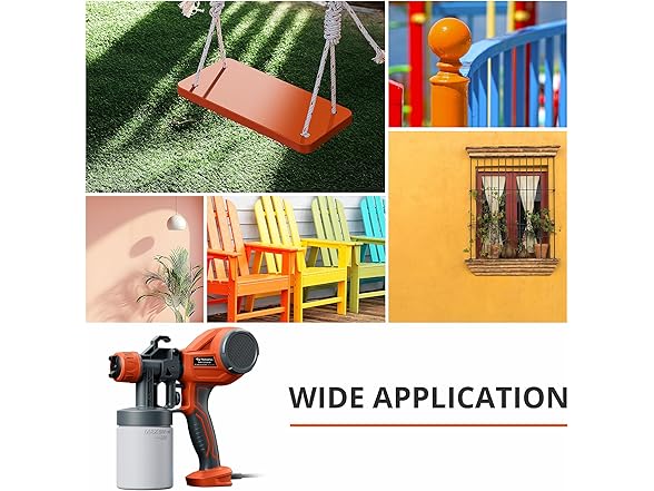 TILSWALL Alien500 HVLP Paint Sprayer Orange