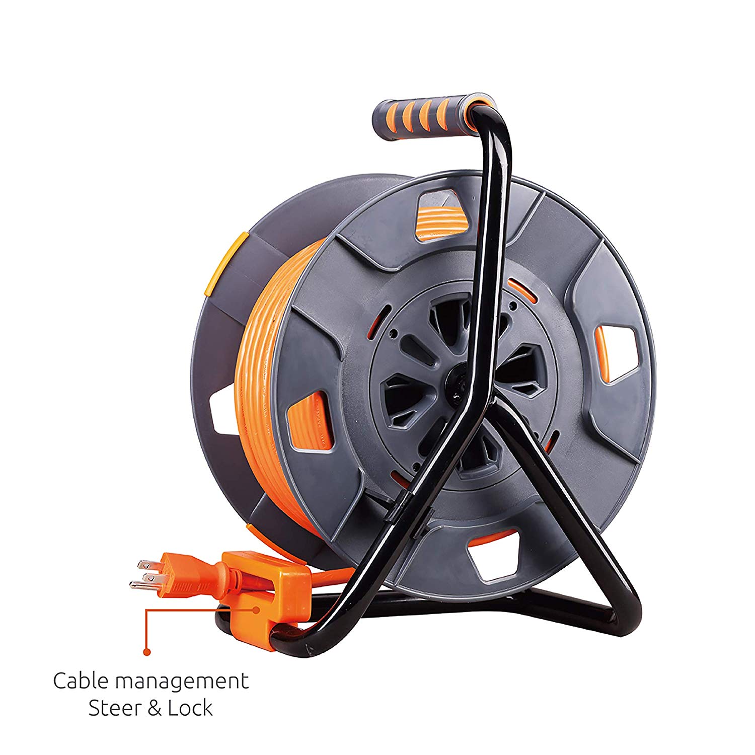 Link2Home 80ft Cord Reel with 4 Power Outlets - Gallery 11