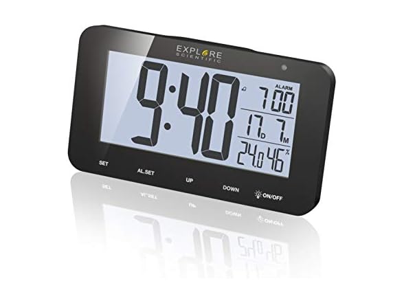 Explore Scientific Wireless Table Clock