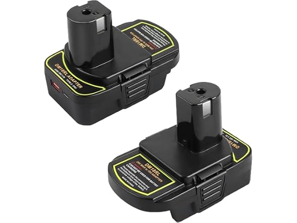ZLWAWAOL 2Pcs DM18RL Battery Adapter