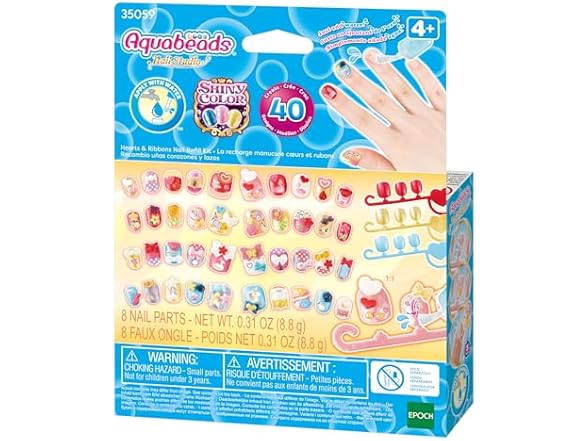 Aquabeads 40-Piece Multicolor Nail Craft Kit