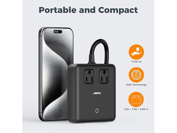 TESSAN Charging Station PD 100W (2 Outlets, 4 USB)