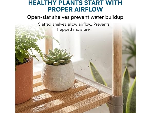 Honey-Can-Do 10-Tier Wood Plant Stand - Gallery 9