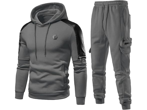 VoLIta Men (L) Tracksuit Piece Hoodie Athletic Set