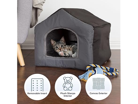 Dog House - Indoor Dog House with Removable Cushioned Pad