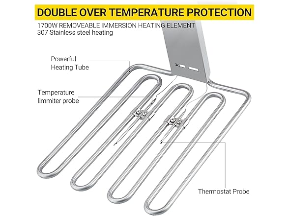 Garvee Commercial Deep Fryer 11 L 1700W 